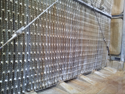 Cooling Tower Side After Using Chlorine Dioxide.