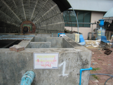 Chlorine Dioxide Generator at Wastewater Treatment Plant Area.